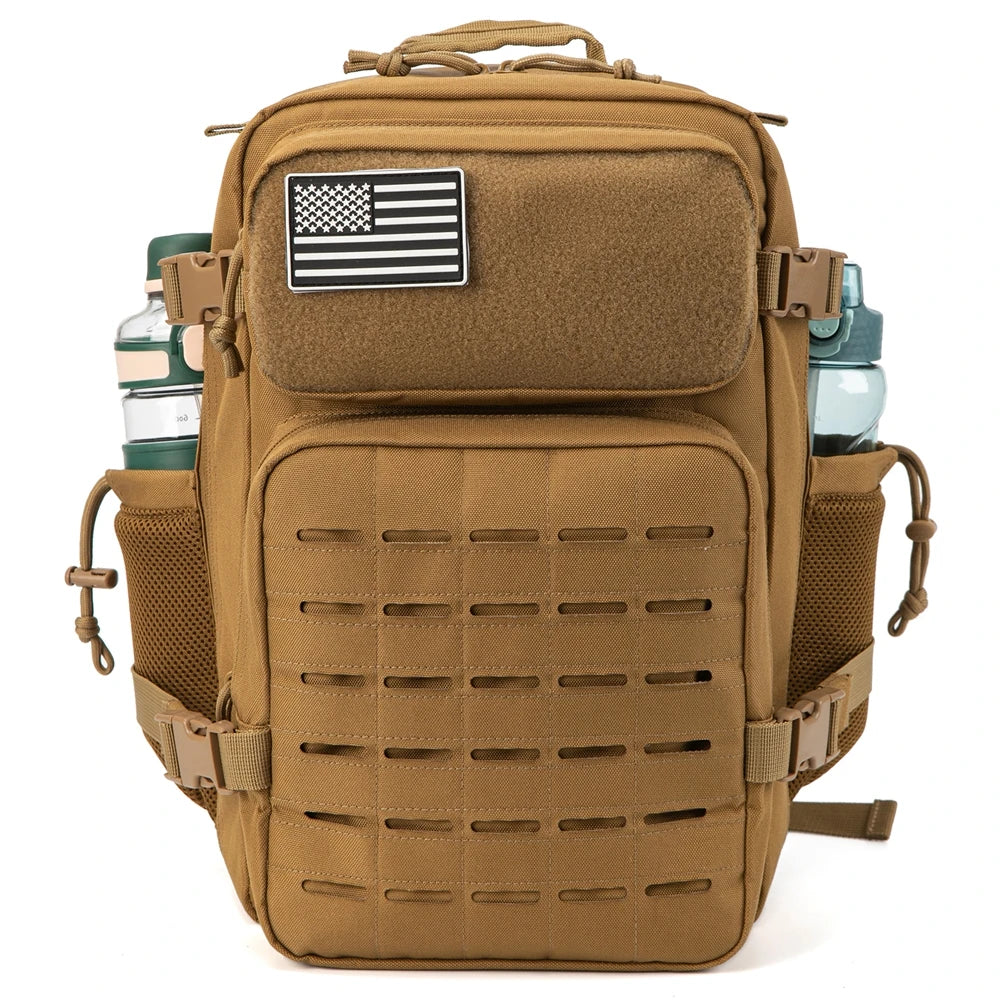 Tactical Backpacks for Men Survival Laser Cut Hunting with Dual Cup Holders
