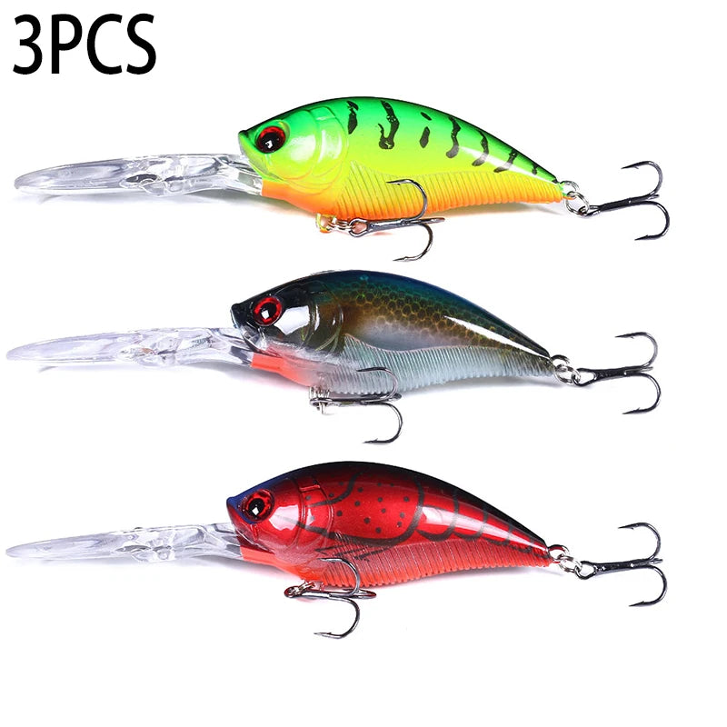 125mm 20.5g Crankbait Fishing Lure – Hard Bait Wobbler for Pike, Carp & Bass