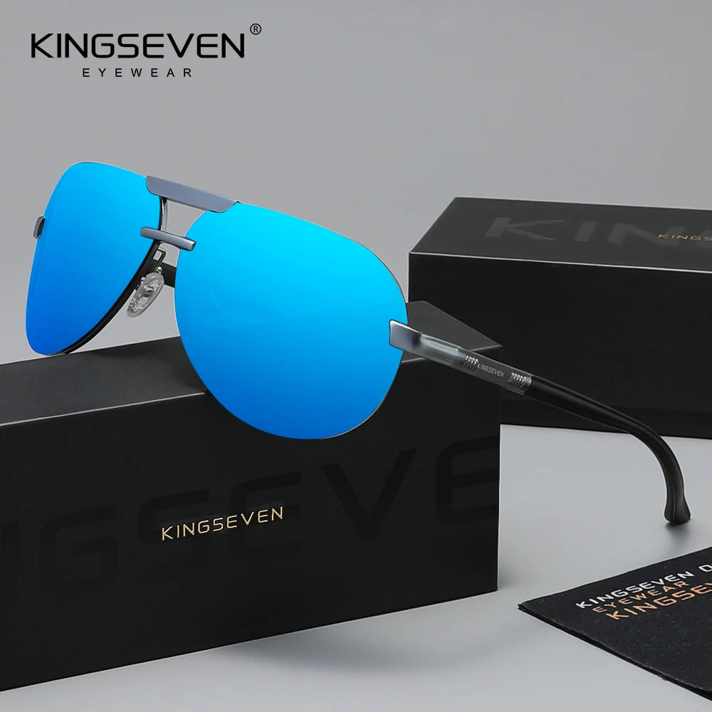 KINGSEVEN Pilot Anti-Glare Sunglasses – Polarized UV400 Fashion Eyewear for Men & Women