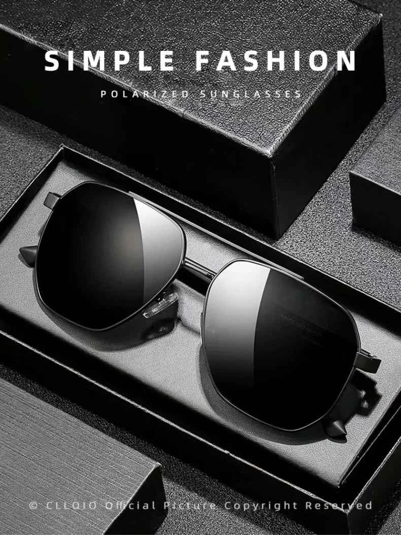 CLLOIO Classic Photochromic Sunglasses Men Women Polarized Driving Shades Sun Glasses Travel Anti-glare Chameleon Glasses
