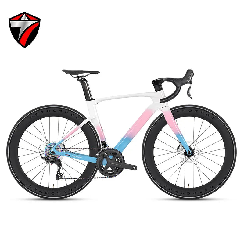 TWITTER New CYCLONE RS-24S shift+105 derailleur carbon road bike 4-pistons oil disc brake racing bicycle 700*28C for men womem