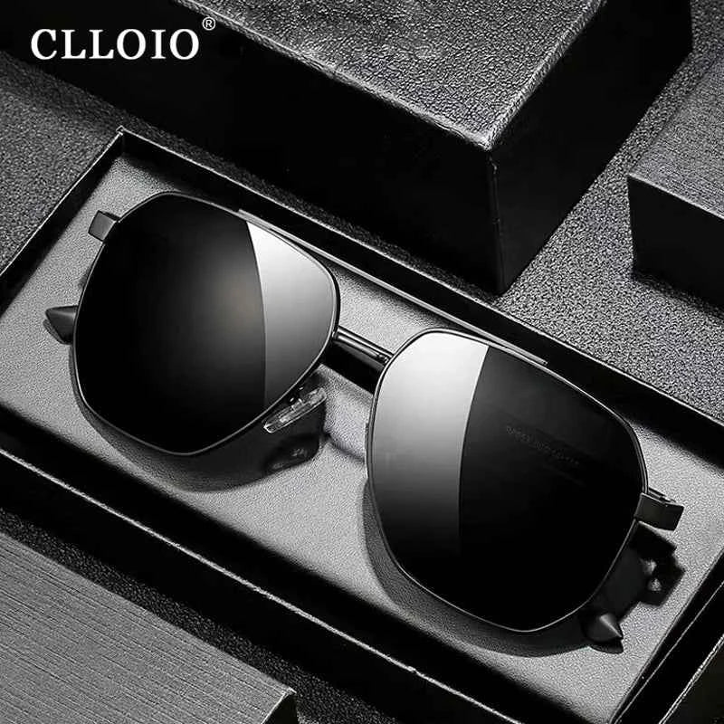 CLLOIO Classic Photochromic Sunglasses Men Women Polarized Driving Shades Sun Glasses Travel Anti-glare Chameleon Glasses