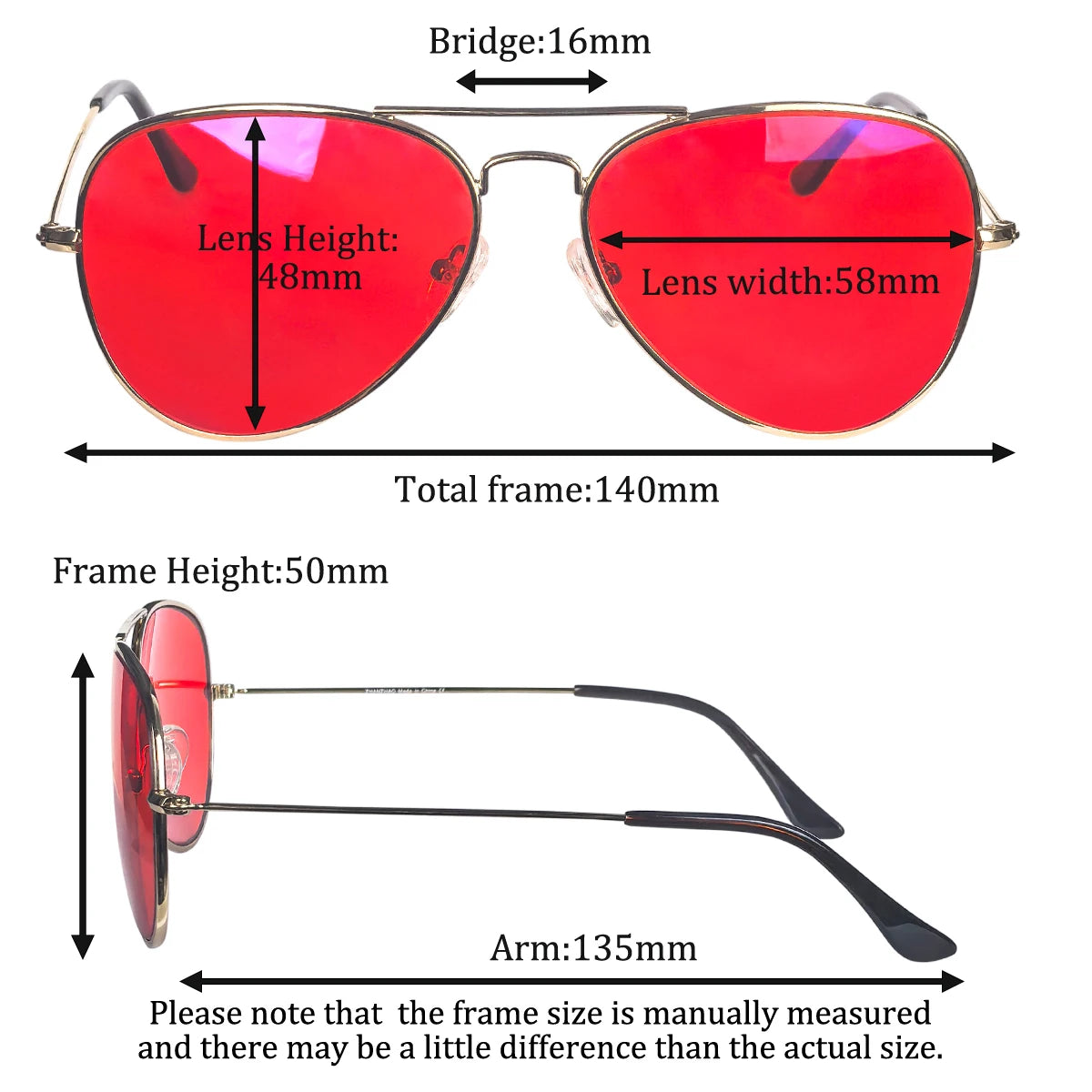 SHINU 3001 Blue Light Blocking Glasses – Red, Orange & Yellow Lenses, 3 Sizes, Stainless Steel