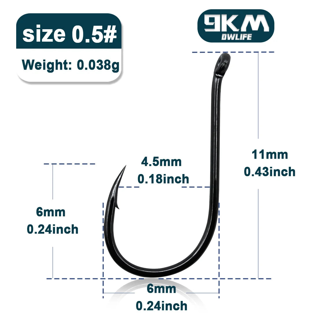 High Carbon Steel Circle Hooks – Barbed | Reversed Point | 17 Sizes | 50 & 100 Pack | Freshwater & Saltwater