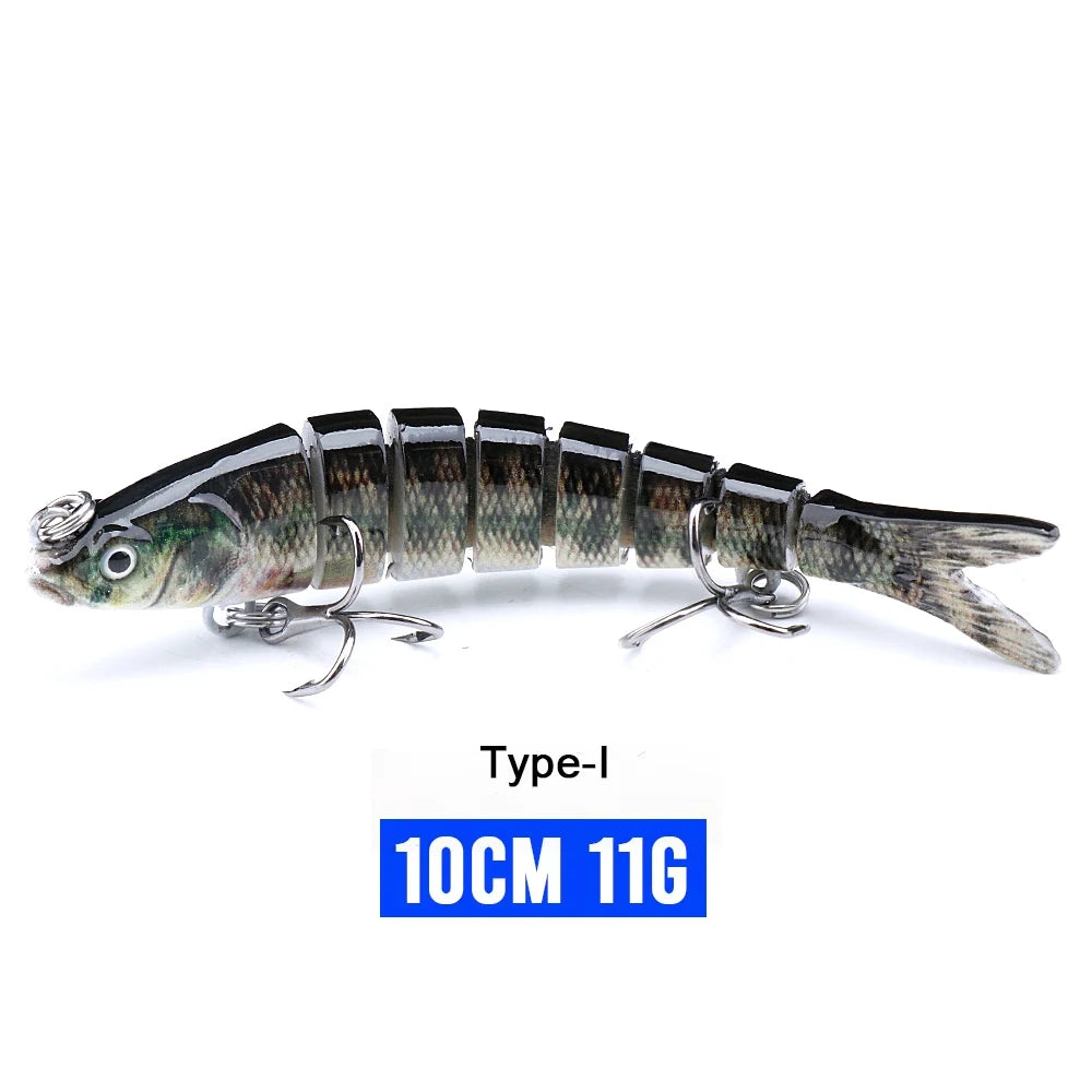 VTAVTA Jointed Swimbait Crankbait – Sinking Wobbler, 6/7/8-Segment, 10–14cm, 60+ Colors