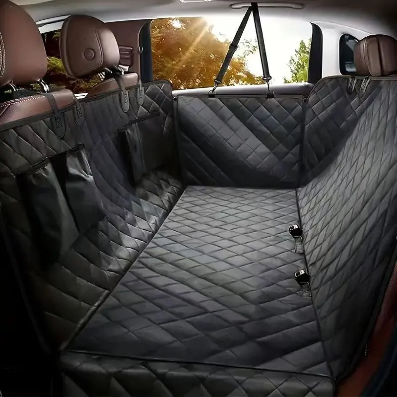 Waterproof Dog Car Seat Cover – Plaid Polyester | Universal Fit | All Seasons | 3 Colors