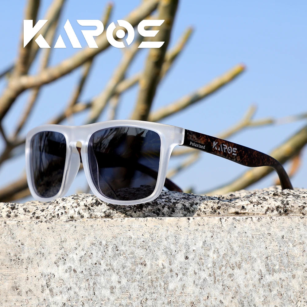 KAROS YZ2024 Polarized Square Sunglasses – UV400 Unisex, Outdoor Sport