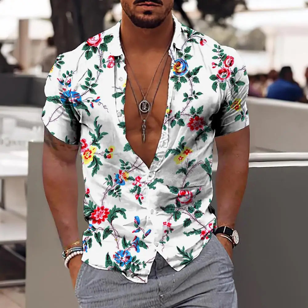 2024 Coconut Tree Shirts For Men 3d Printed Men&