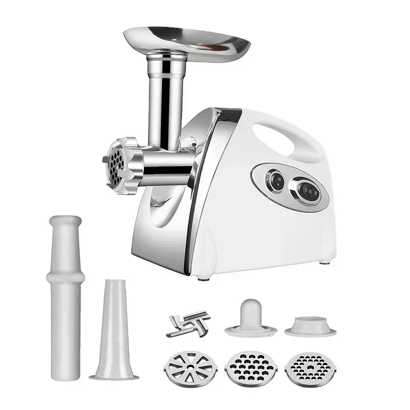 2800W Heavy-Duty Electric Meat Grinder & Sausage Stuffer – Stainless Steel | 80kg/hr Capacity