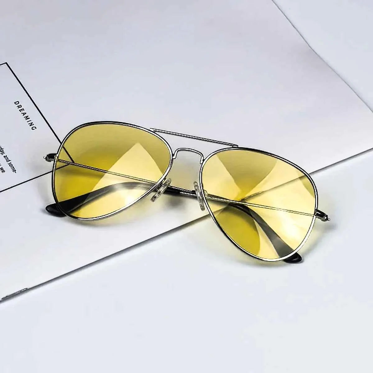 SHINU 3001 Blue Light Blocking Glasses – Red, Orange & Yellow Lenses, 3 Sizes, Stainless Steel