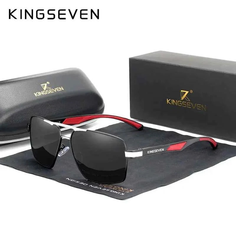 KINGSEVEN 7719 Aluminum Sunglasses – Photochromic, Night Vision & Standard Lens Options, Polarized, UV400, Unisex