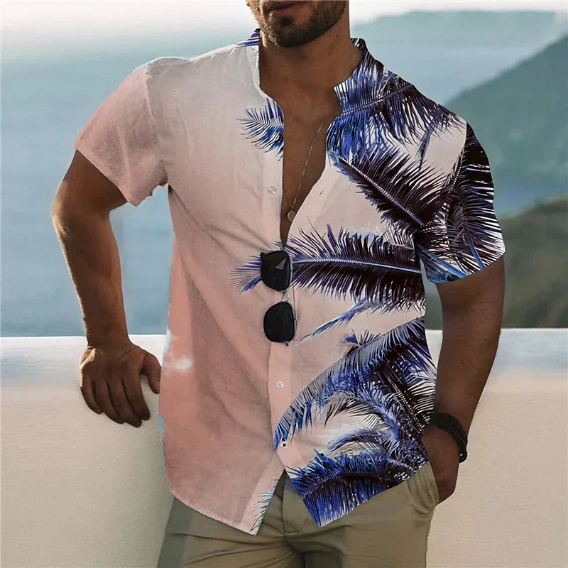 2024 Coconut Tree Shirts For Men 3d Printed Men&