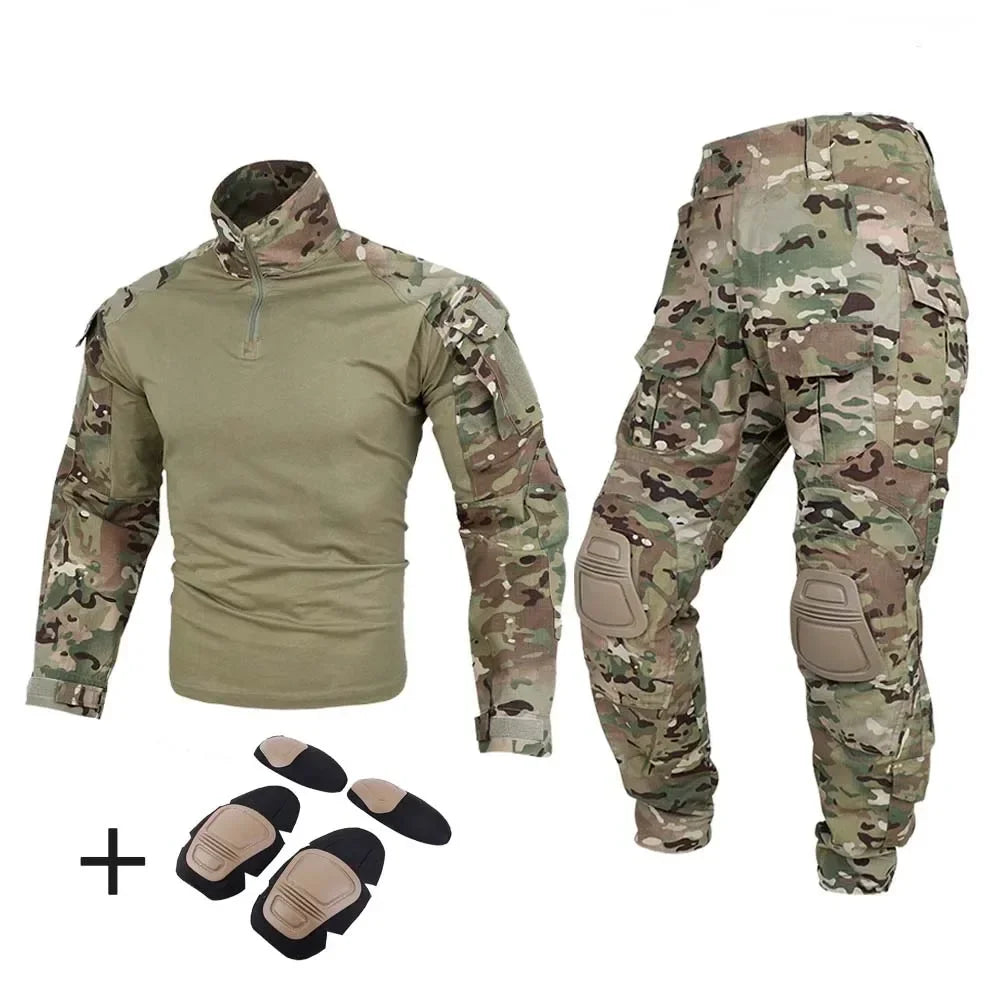 G3 Combat Uniform Tactical Sets Combat Shirt Cargo Pantsuit Training Hiking Hunting Clothes Wear-resisting Suit