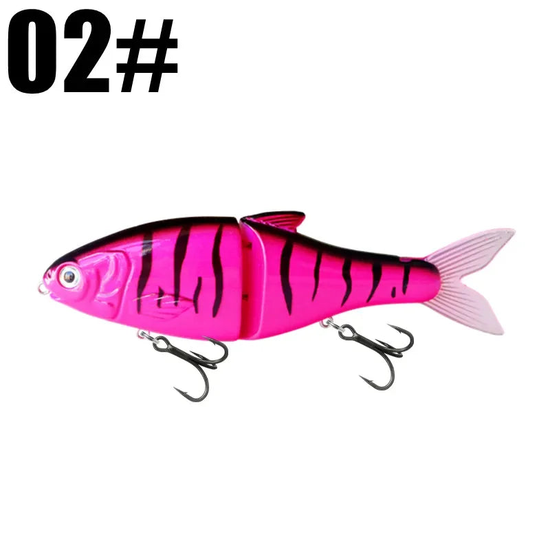 GRS Glider Fishing Lures Glide Bait Jointed Swimbait Artificial Hard Baits Lures with Treble Hooks