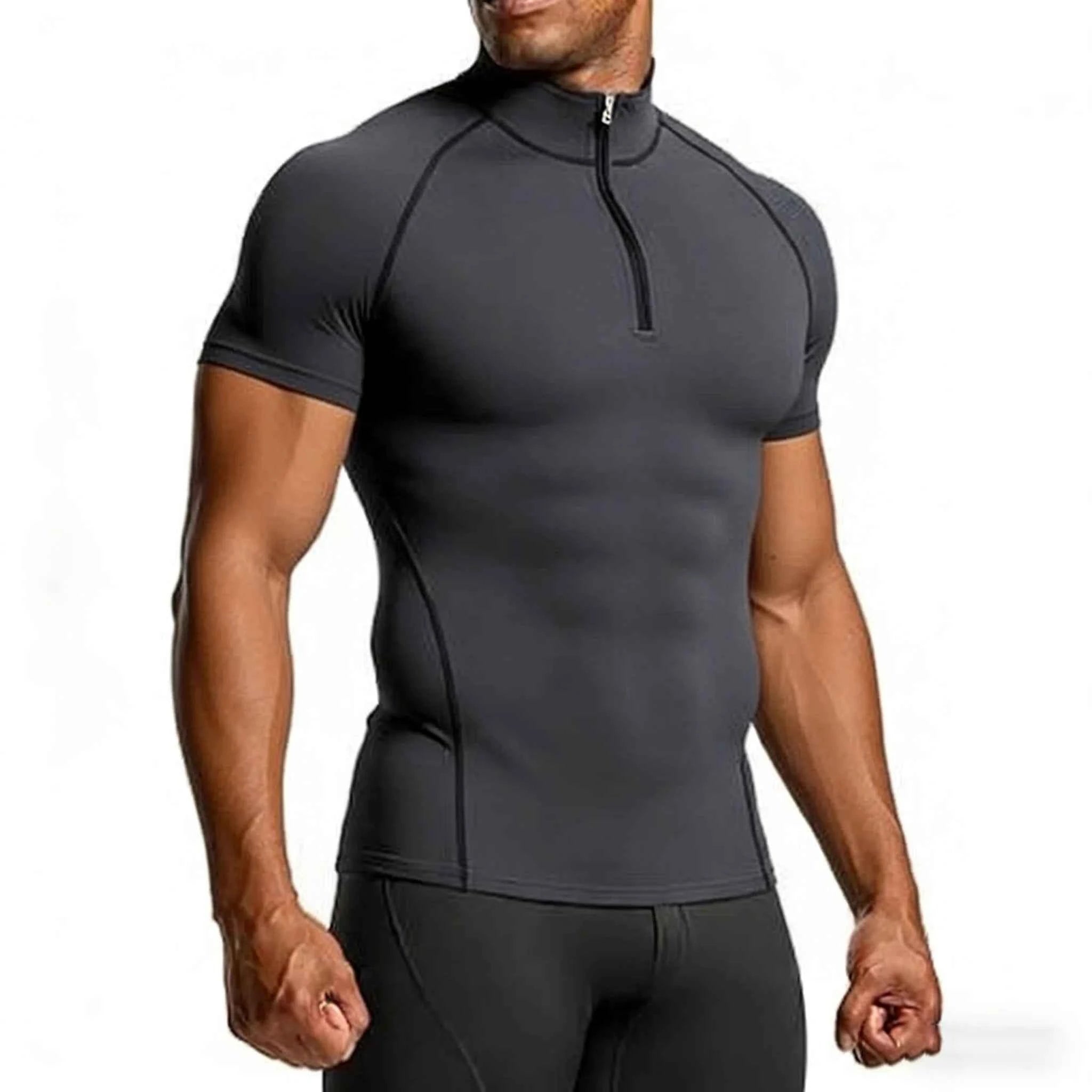 Compression T-shirt Men Summer Sportswear Homme Tops Tee Training Sport Clothing Gym Fitness Jersey Tights Running T Shirt Men