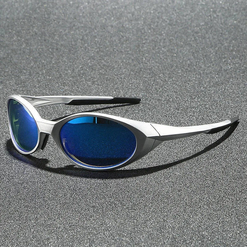 2026 Outdoor Sports Polarized Sunglasses Women Men Unisex Lightweight Reflective Mirrored Lens Color Patchwork Shades