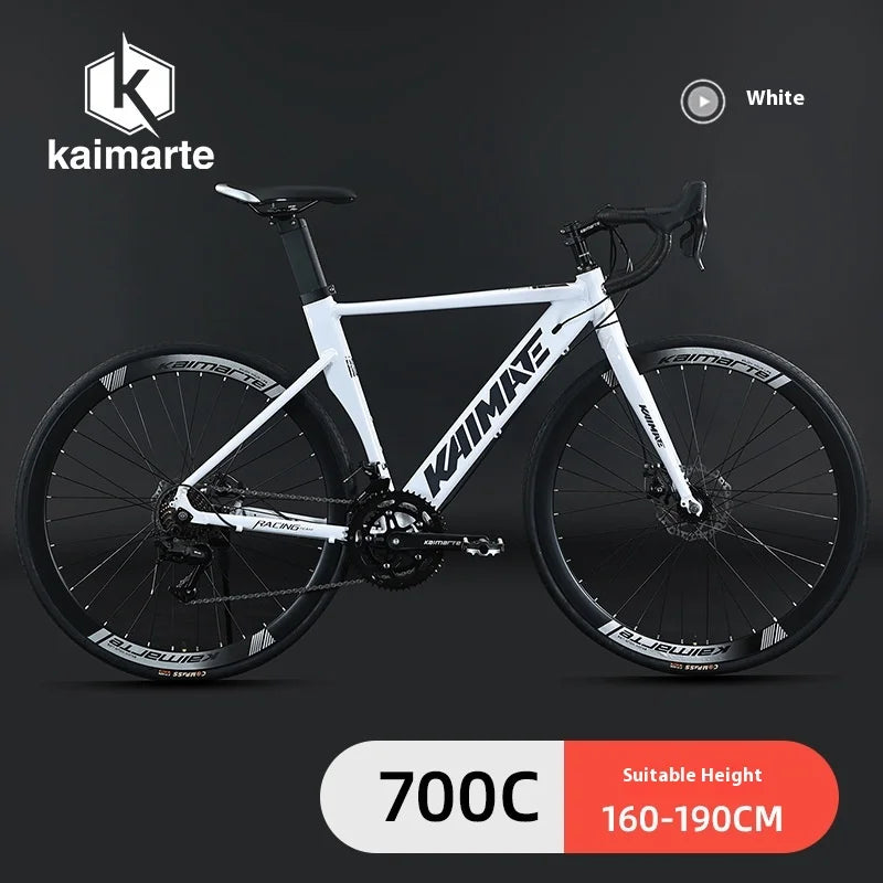 Aluminum Alloy Bent Handlebar Hidden Cable Road Bike Bicycle for Students and Teenagers