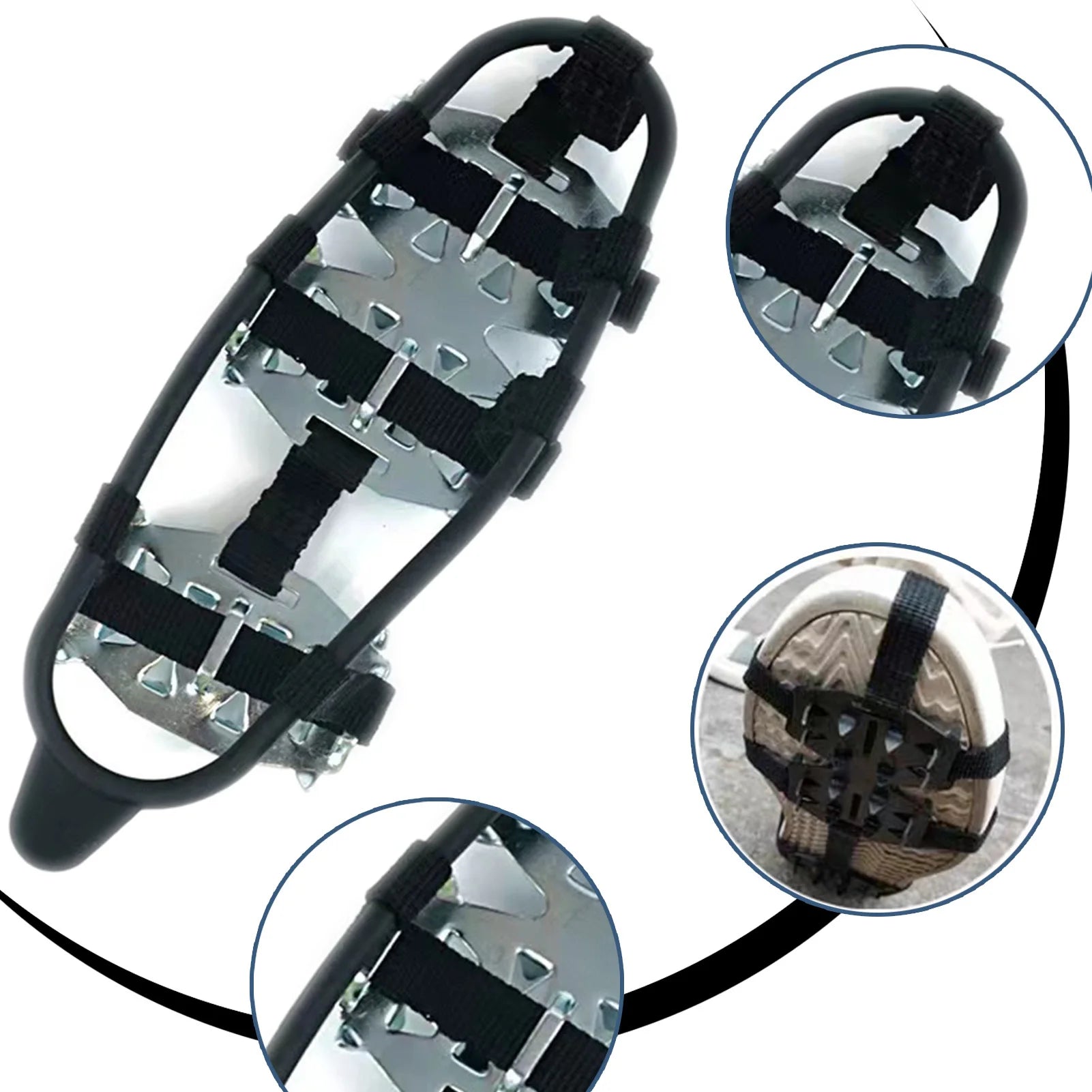Non-Slip Ice Claw Shoe Spikes Versatile and Adaptable Climbing Boots Winter Gear Suitable for Outdoor Hiking MIAO-US