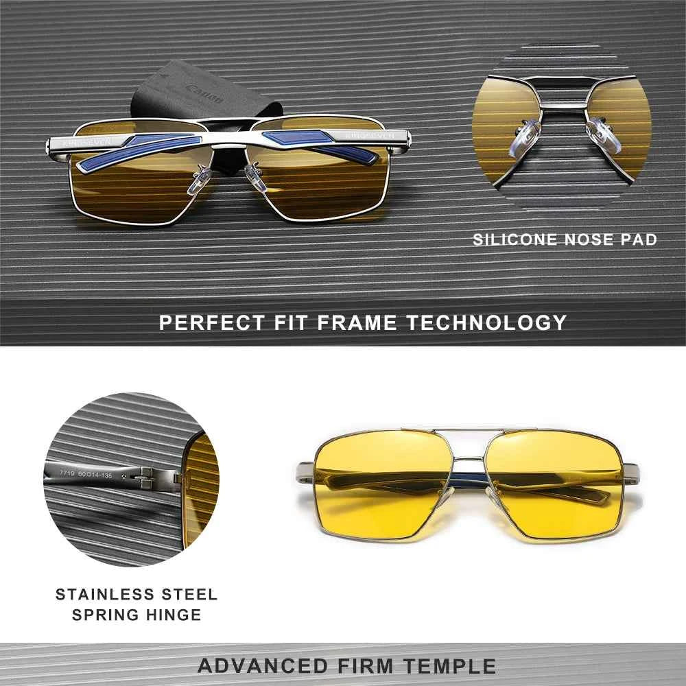 KINGSEVEN Night Vision Driving Sunglasses – Polarized Anti-Glare Fishing & Outdoor Eyewear