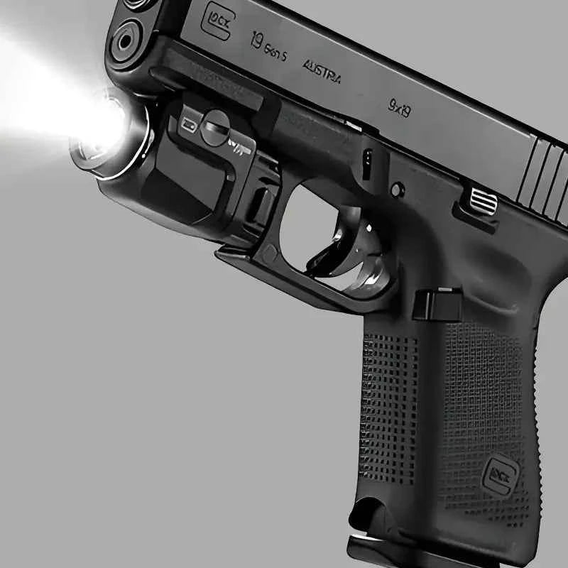 Compact Tactical Weapon Light, Includes High, Low Paddle Switches and Key Kit, Black