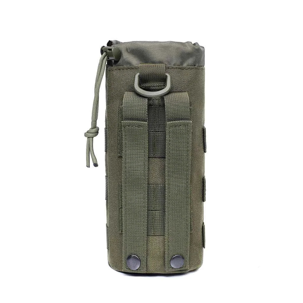 Tactical Water Bottle Carrier – Nylon Molle-Compatible Pouch for Camping, Hiking & Hunting
