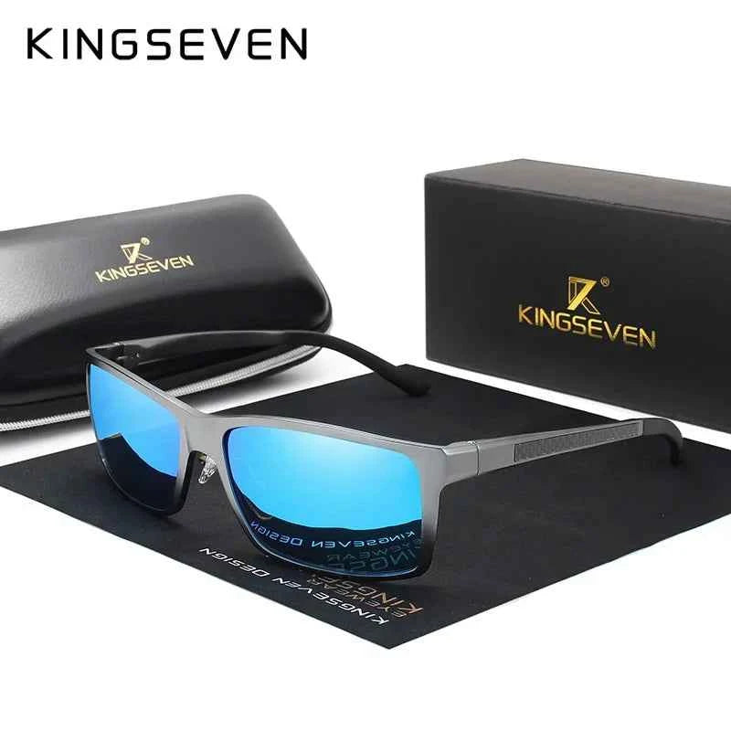 KINGSEVEN Aluminum Polarized Sunglasses – UV400 Mirror Anti-Reflective Driving & Biking Eyewear