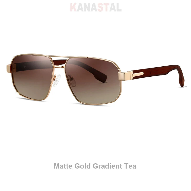 KANASTAL S15107 Polarized Goggle Sunglasses – Metal Frame, UV400, Unisex