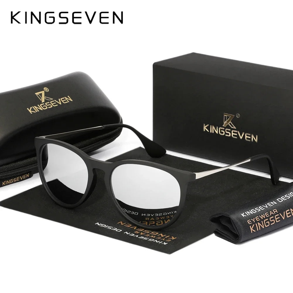 KINGSEVEN S28 Cat Eye Sunglasses – Plastic Frame, UV400, Women