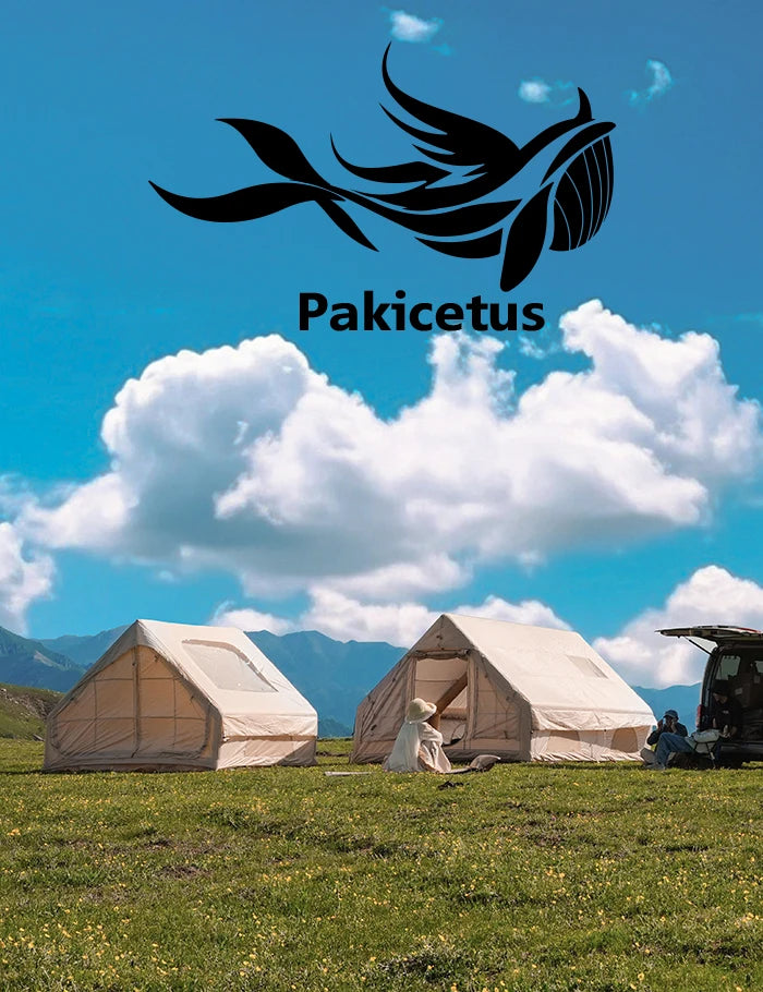 PAKICETUS Inflatable Camping Tent – 4-8 Person Portable 4-Season Waterproof Tent with Windows