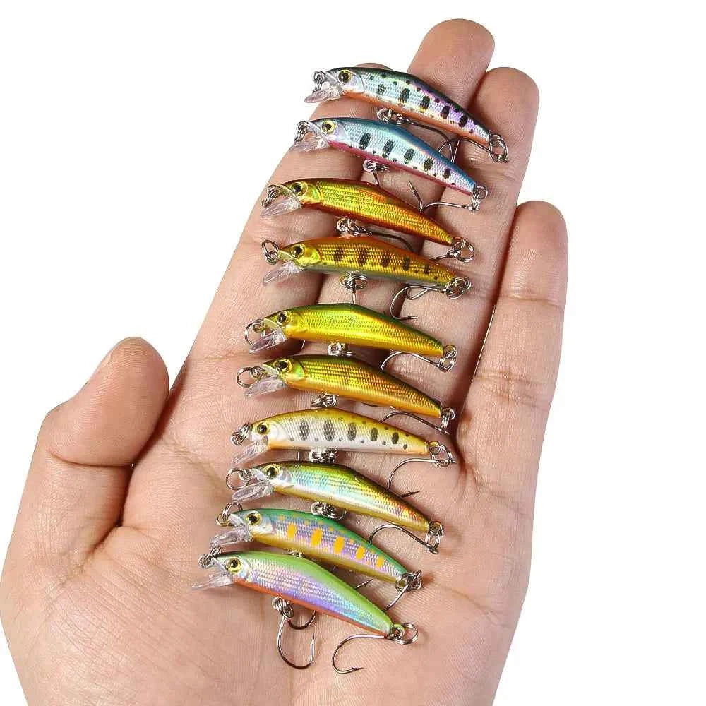 43mm 1.6g Micro Sinking Minnow Fishing Lure – Hard Bait for Bass, Trout, Salmon & Panfish