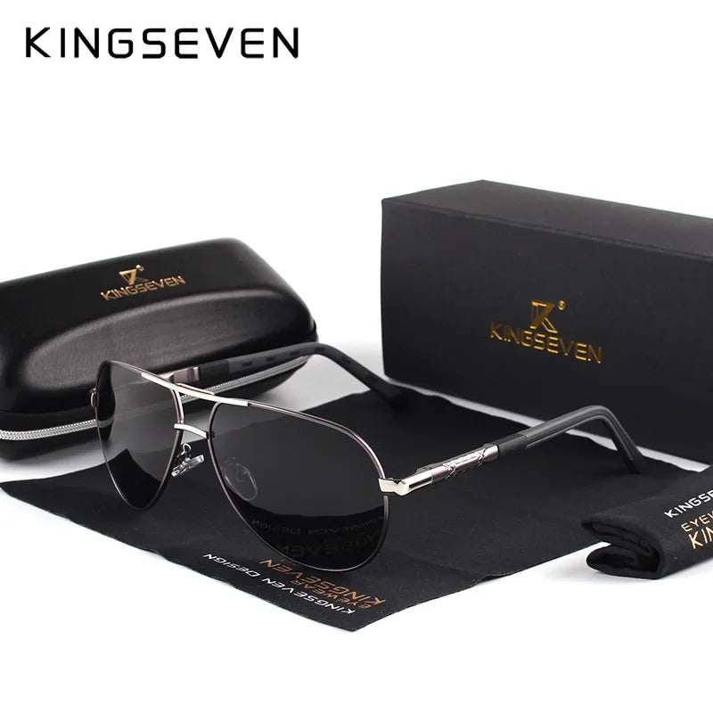 KINGSEVEN Classic Pilot Polarized Sunglasses – UV400 for Men & Women