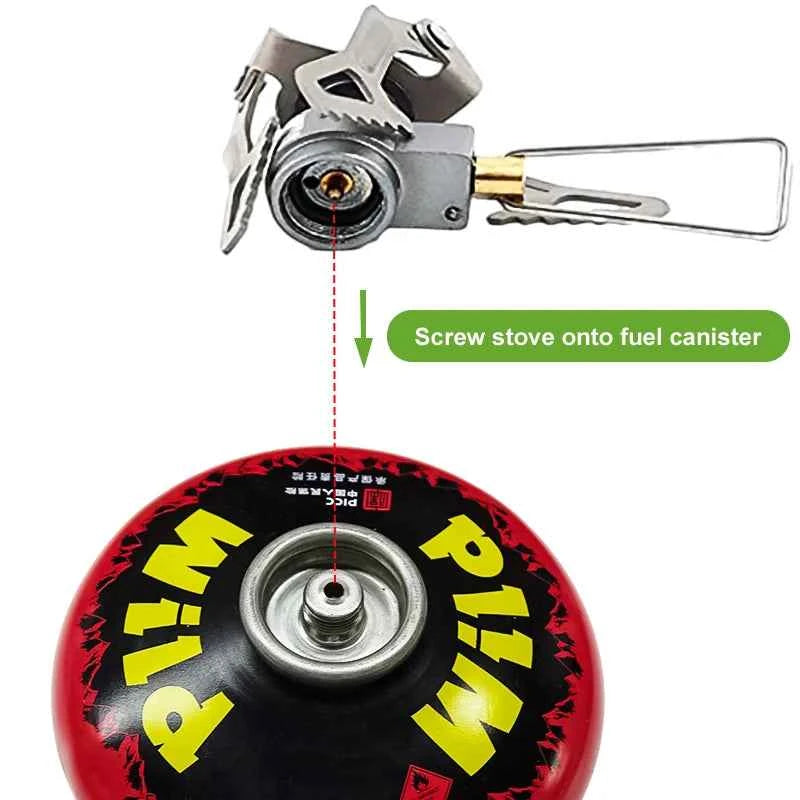 BRS-3000T Ultralight Camping Gas Stove – 26g | Titanium & Aluminum | 2700W | Boils 1L in ~3 Min