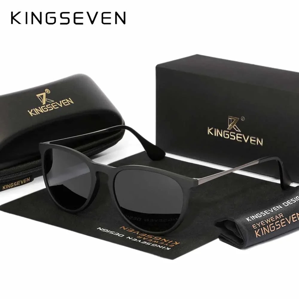 KINGSEVEN S28 Cat Eye Sunglasses – Plastic Frame, UV400, Women