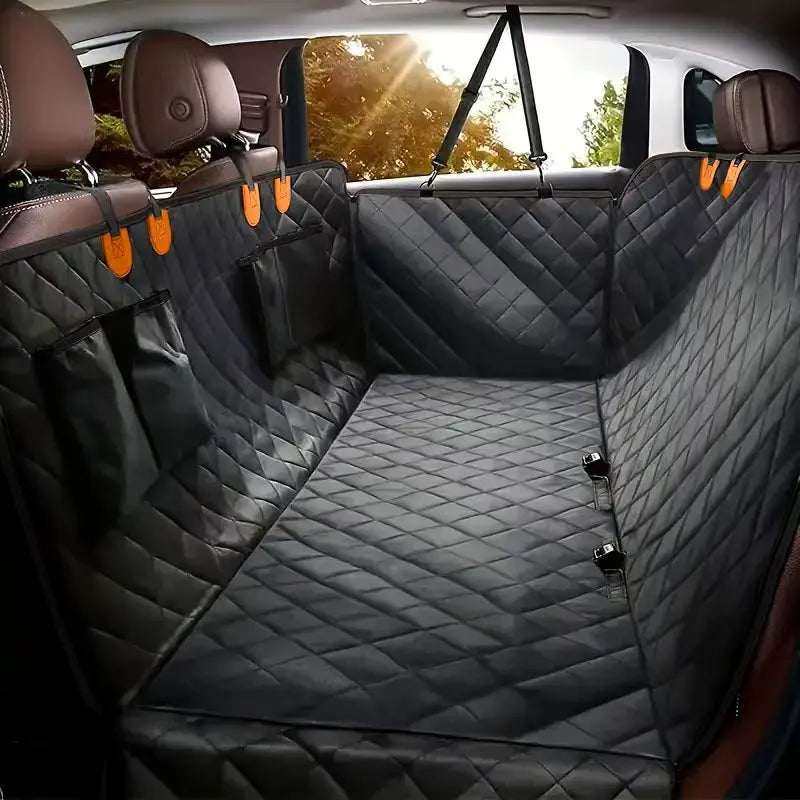 Waterproof Dog Car Seat Cover – Plaid Polyester | Universal Fit | All Seasons | 3 Colors