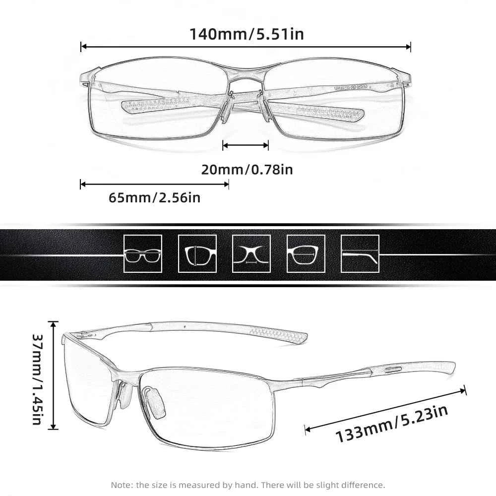 FORKING UV400 Polarized Rectangle Sunglasses – Unisex Outdoor Sport