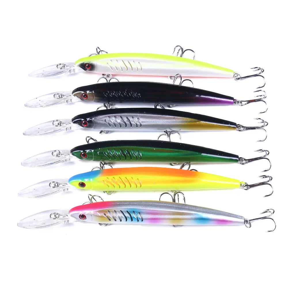 14.5cm 12g Fishing Lure Minnow Wobblers Hard Bait For Freshwater Bass Carp Pike Tackle Isca Pesca Artificial Bait