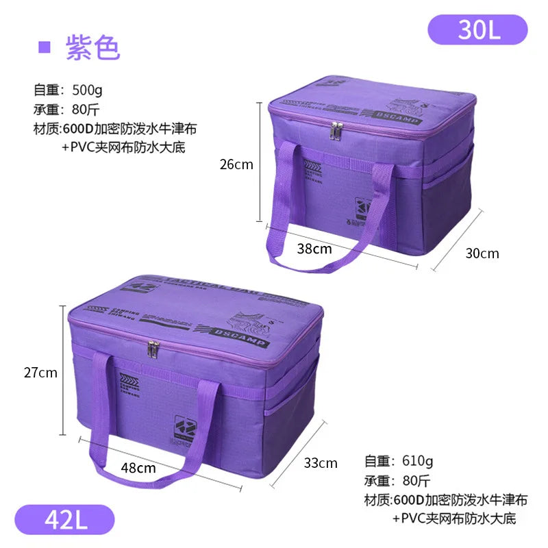 56L Waterproof Insulated Folding Camping Storage Box – Tactical Cooler & Field Gear Organizer