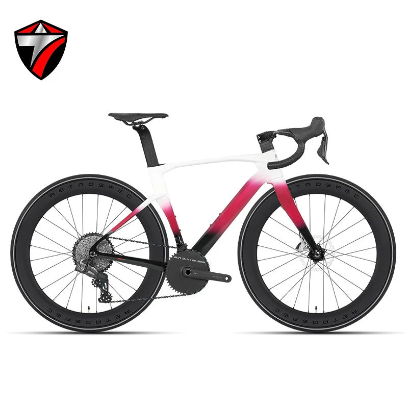 TWITTER Full Carbon Light Weight Wireless Road Bike With WheelTop Wireless Electronic GEX-12S Shifting Carbon Wheels Bicycle
