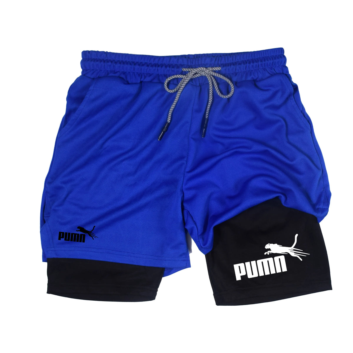 Summer Breathable Two-in-one Double-layer Shorts Men&