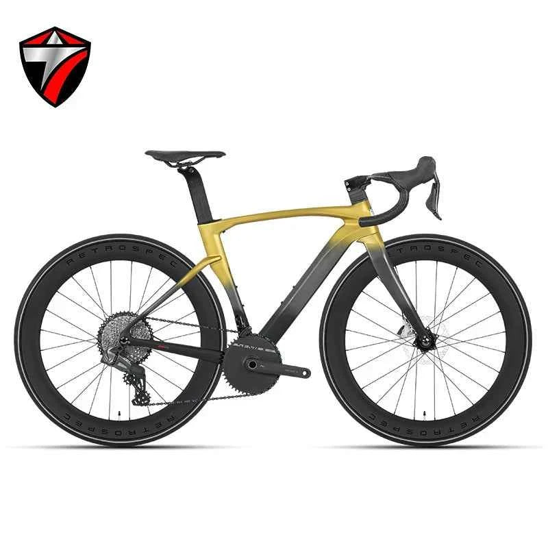 TWITTER Full Carbon Light Weight Wireless Road Bike With WheelTop Wireless Electronic GEX-12S Shifting Carbon Wheels Bicycle