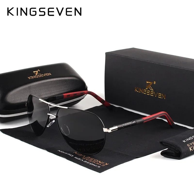 KINGSEVEN Classic Pilot Polarized Sunglasses – UV400 for Men & Women