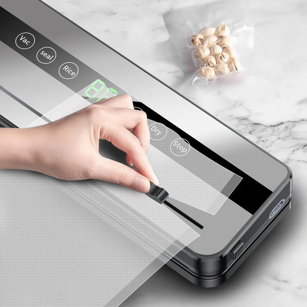 Mi Electric Vacuum Sealer Machine Dry/Wet Food Packaging Vacuum Sealing Bags Food Storage Vacuum Packaging Machine for Kitchen