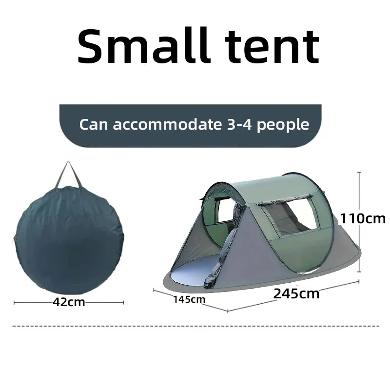 Quick-Open Pop-Up Camping Tent – Waterproof 4-Season Tent for 3–8 People, Instant Setup