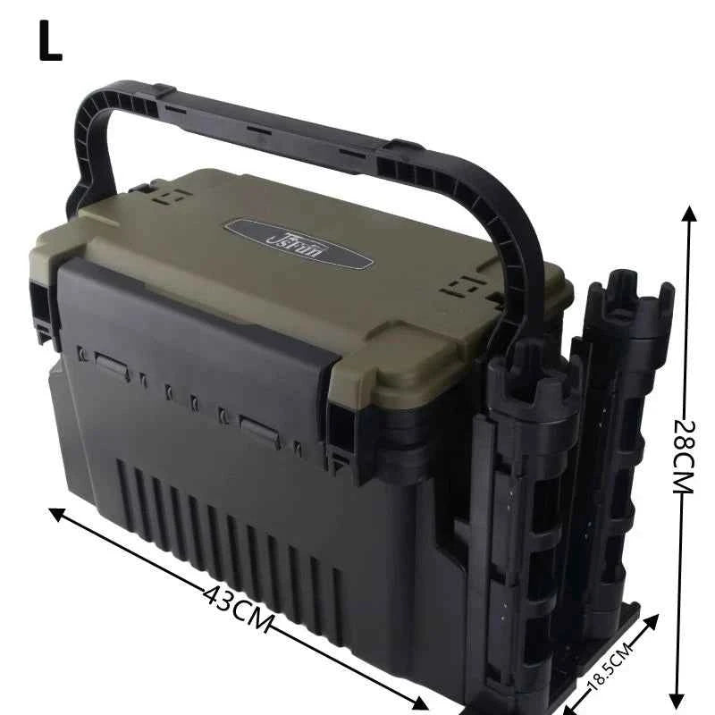 Large Fishing Tackle Box Organizer – Multi-Function Lure & Live Fish Storage | 2 Sizes | 4 Colors