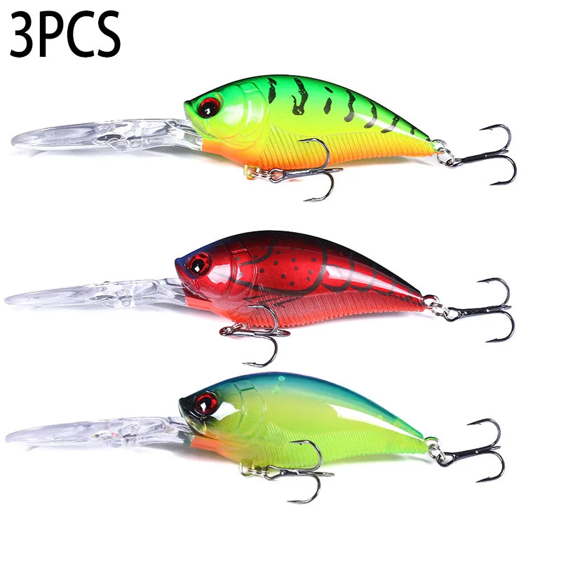 125mm 20.5g Crankbait Fishing Lure – Hard Bait Wobbler for Pike, Carp & Bass