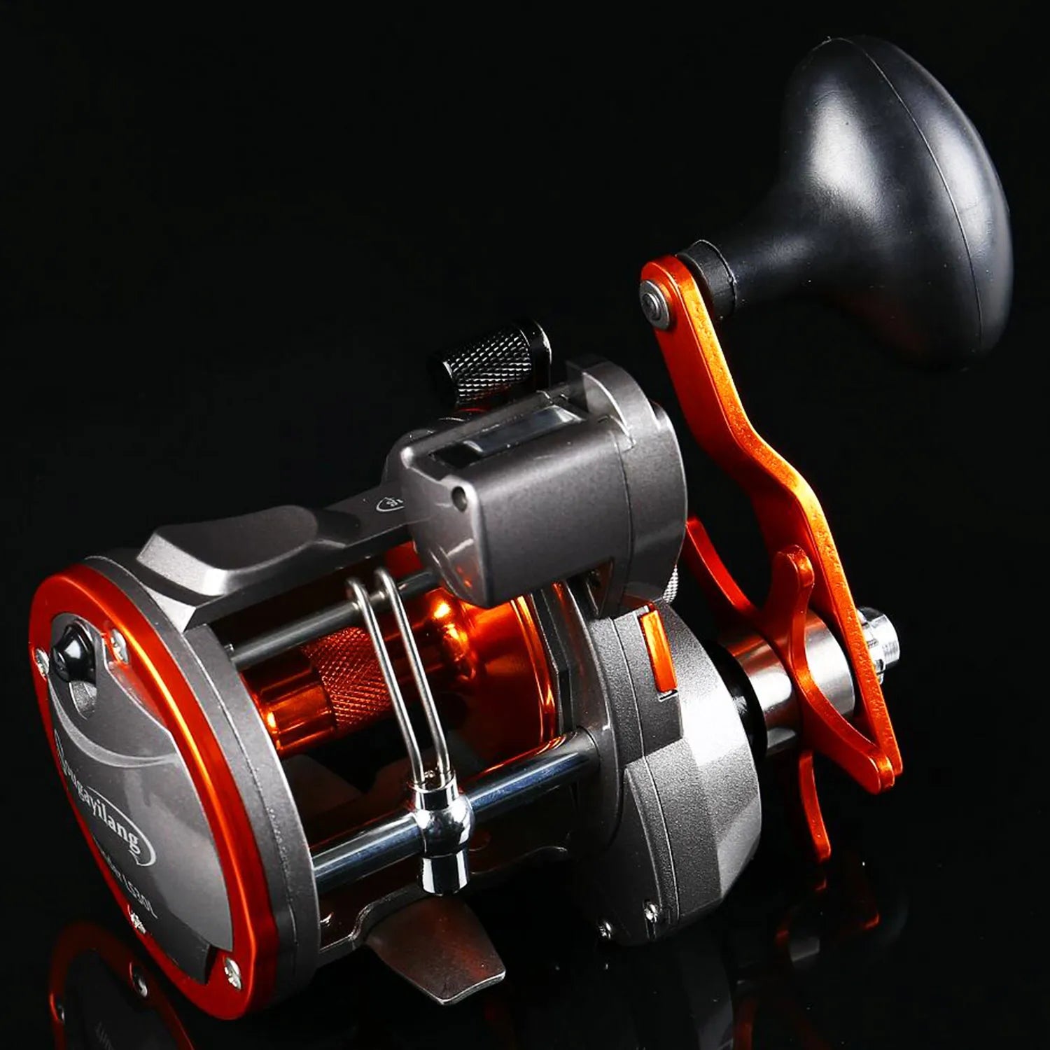 Sougayilang Thunder LS II Line Counter Trolling Reel – Conventional Level Wind 4.1:1 6+1BB 30KG Drag for Sea Bass & Grouper