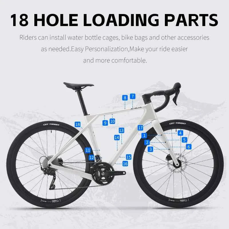 SAVA New R21 Gelaro S6/S4 Gravel Bike, All-Terrain Off-Road Bike, SAVA New R21 and GRX 12/GRX 20Speed Gearset Bicycle