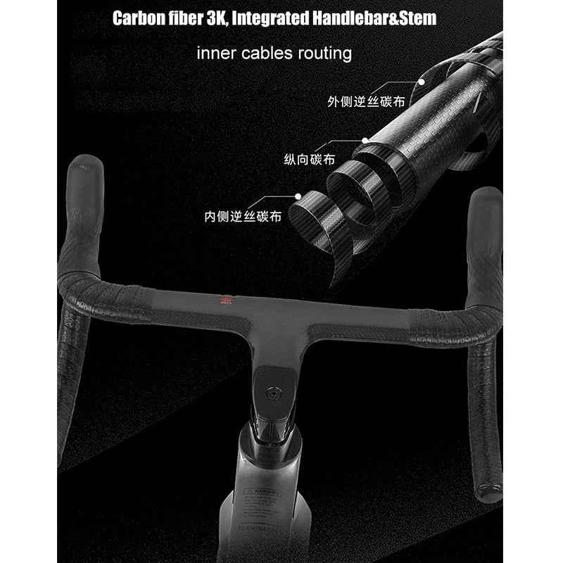 TWITTER New CYCLONE RS-24S shift+105 derailleur carbon road bike 4-pistons oil disc brake racing bicycle 700*28C for men womem