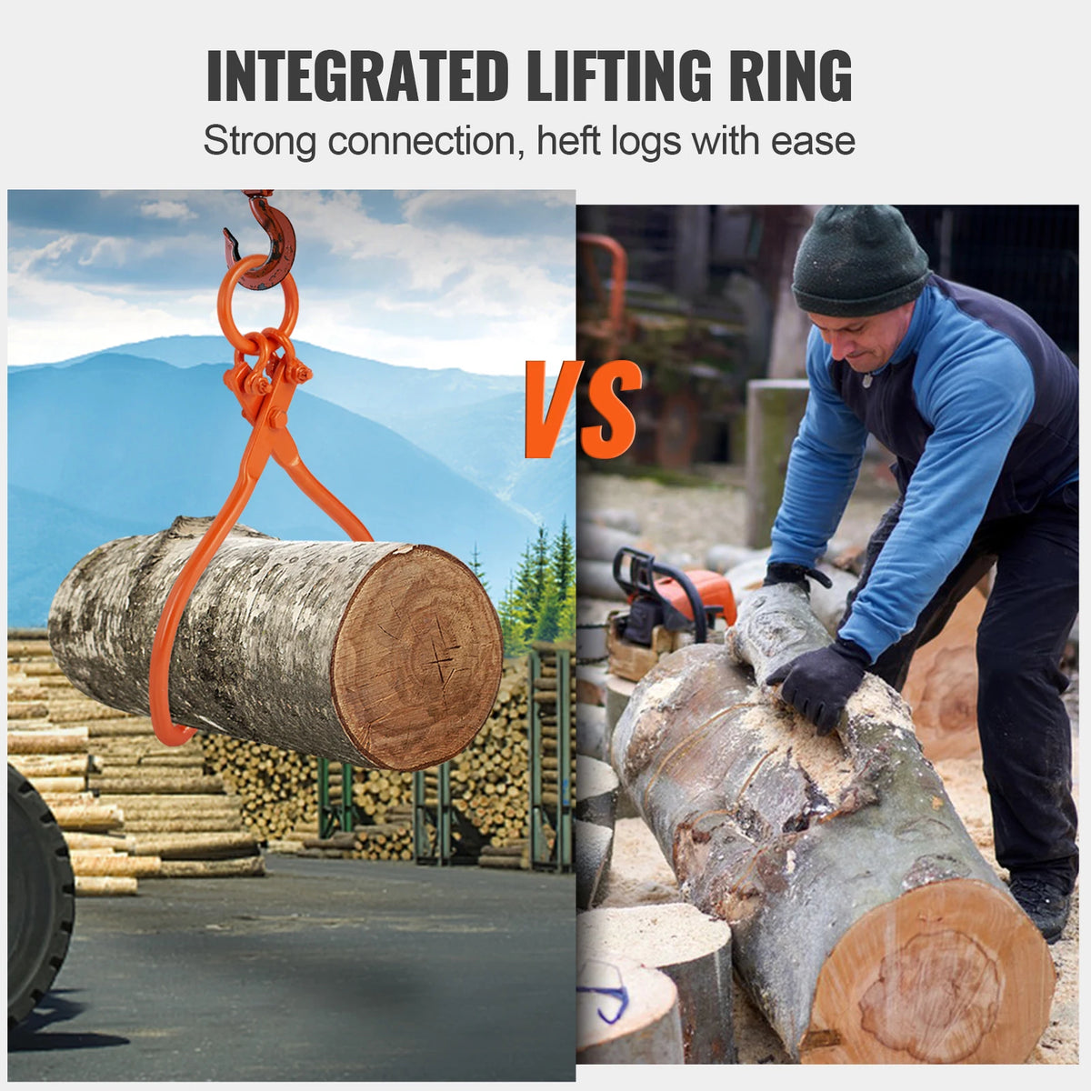 SucceBuy Log Skidding & Lifting Tongs – Heavy-Duty