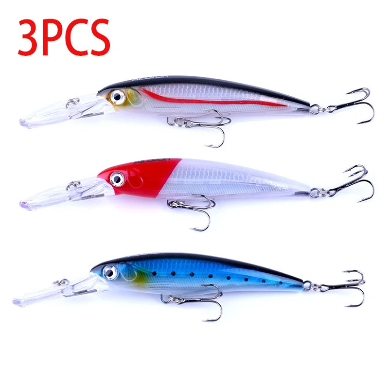 170mm 30g Minnow Fishing Lure – Hard Bait Wobbler for Bass, Pike & Saltwater Trolling